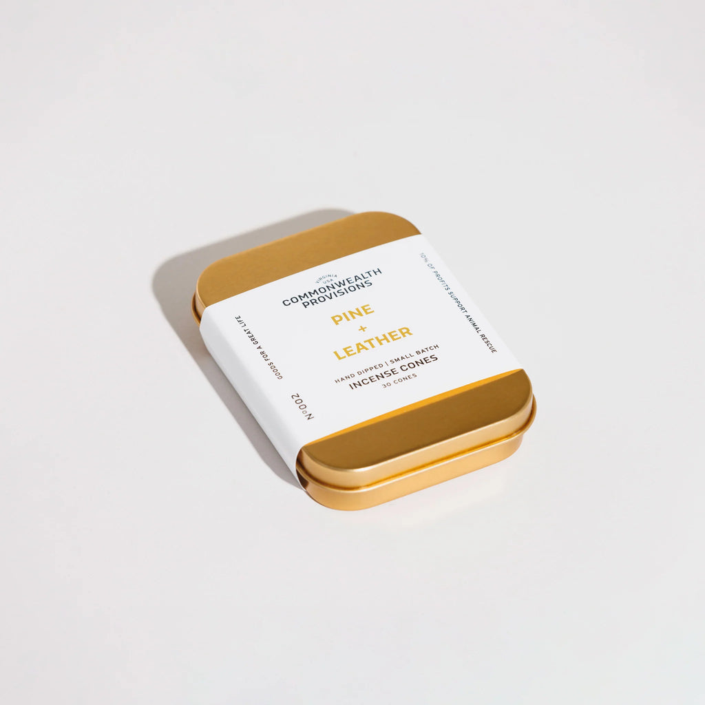 Pine + Leather Incense