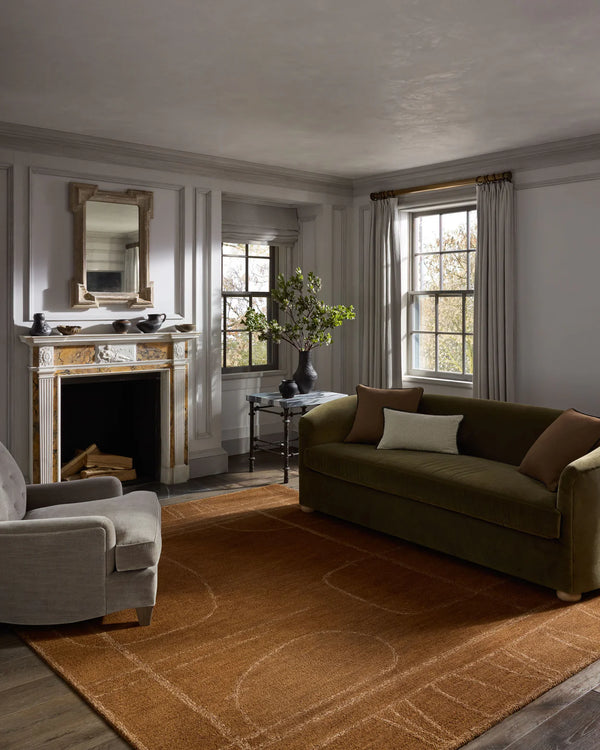 Jeremiah Brent x Loloi Barrow Rug-Clay/Natural