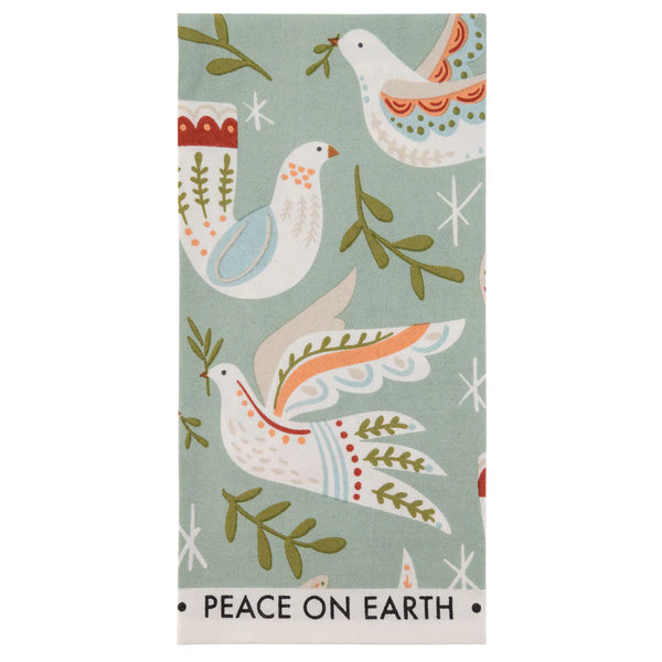 Holiday Tea Towel - Peace