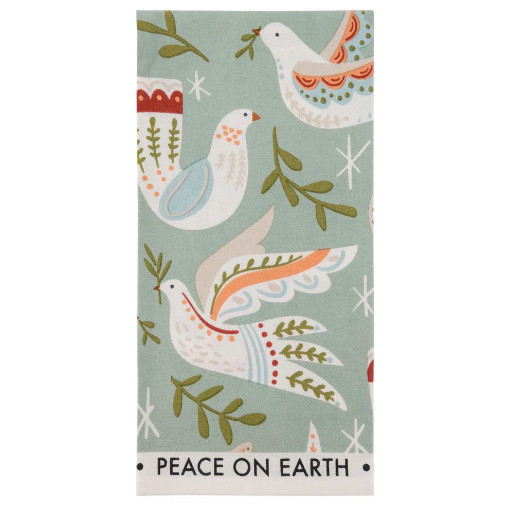 Holiday Tea Towel - Peace