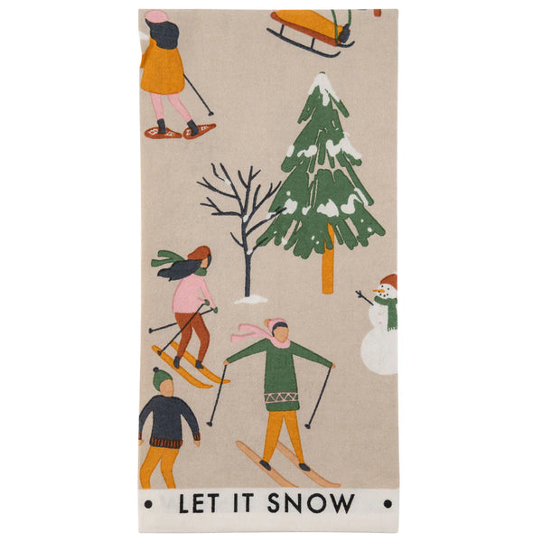 Holiday Tea Towel - Let it Snow
