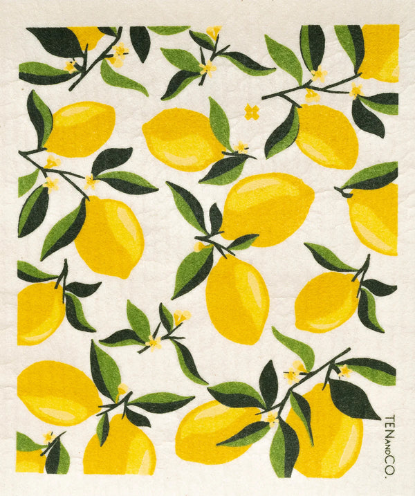 Swedish Sponge Cloth - Lemon Blossom
