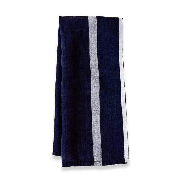 Linen Tea Towel - Indigo (20" x 28")