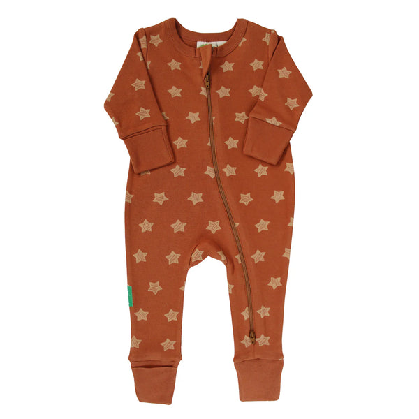 Parade Organics Signature Print '2-Way' Zipper Romper - Stars