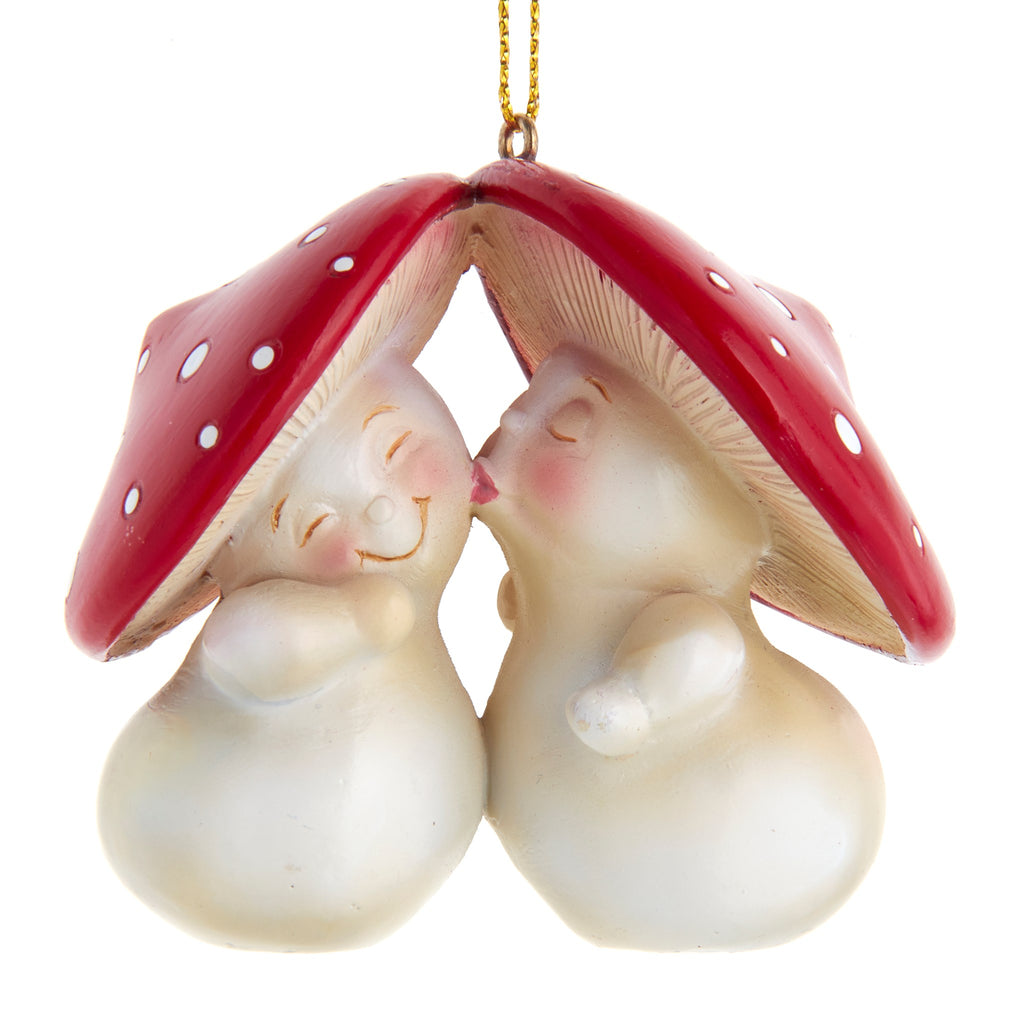 Mushroom Kiss Ornament