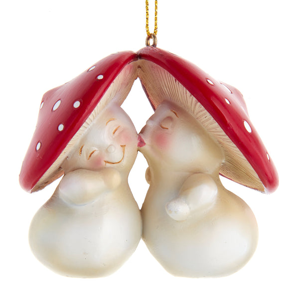 Mushroom Kiss Ornament