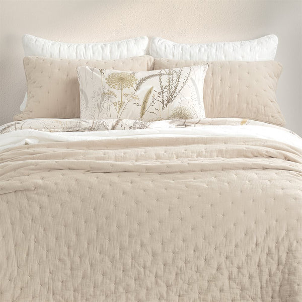 Mousseline Cotton Muslin Quilt - Natural (Queen and King Size Available)