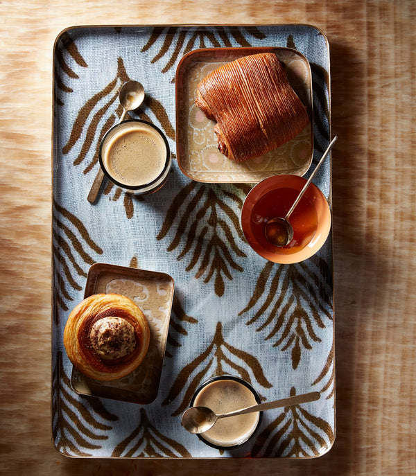 Pluma Enameled Trays (Two Sizes Available)