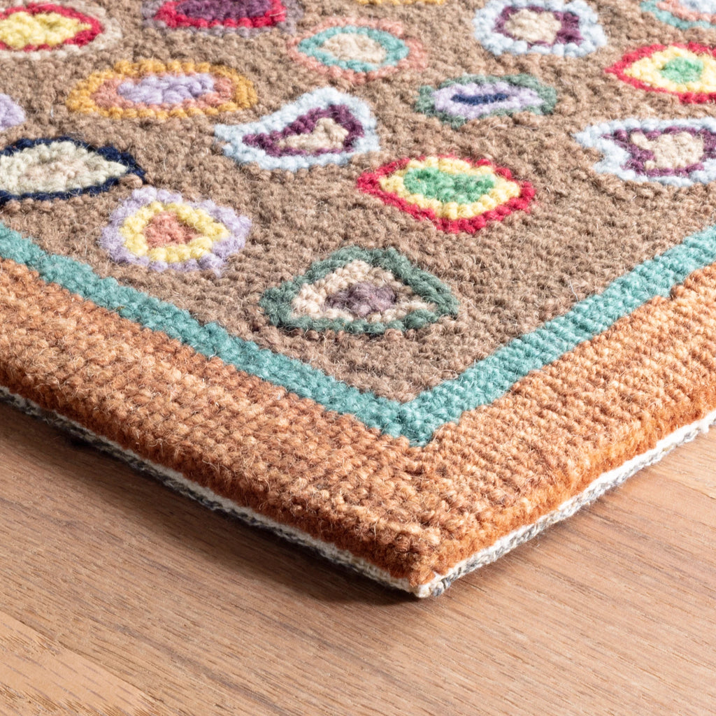 Dash & Albert - Cat's Paw Brown Hand Micro Hooked Wool Rug