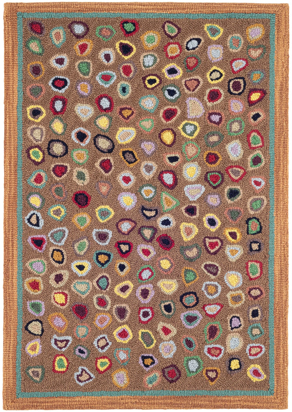 Dash & Albert - Cat's Paw Brown Hand Micro Hooked Wool Rug