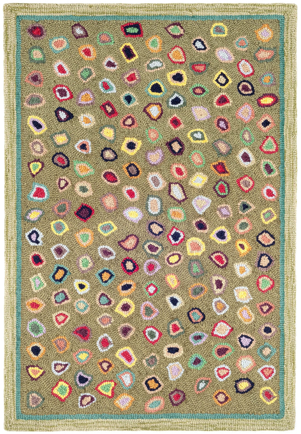 Dash & Albert - Cat's Paw Sage Hand Micro Hooked Wool Rug