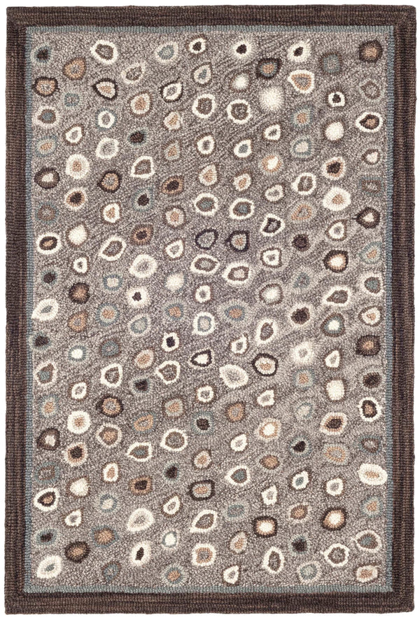 Dash & Albert - Cat's Paw Grey Hand Micro Hooked Wool Rug