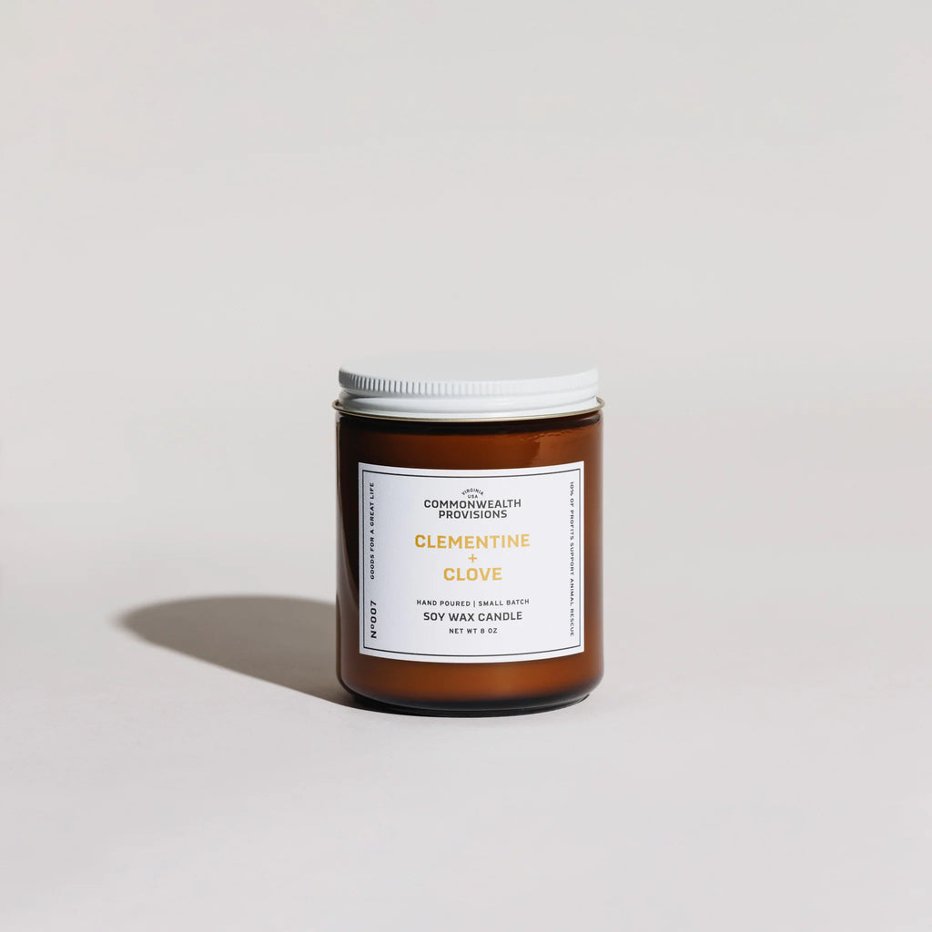 Clementine + Clove  Soy Candle