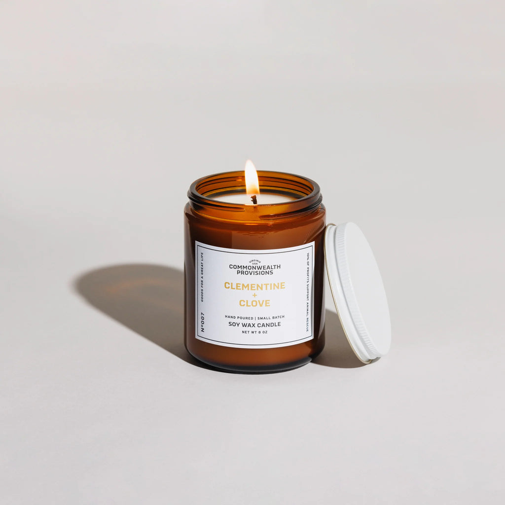Clementine + Clove  Soy Candle