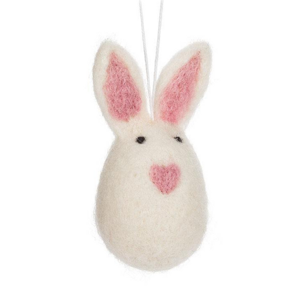 Felted Bunny Ornament