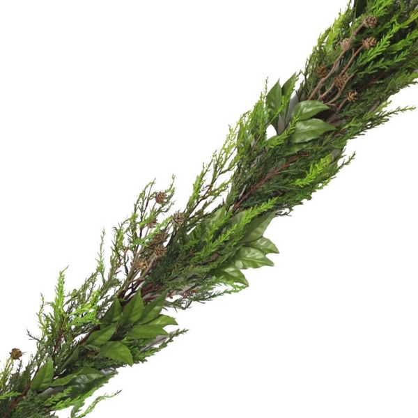 Cypress & Salal Two-Tone Garland - 5'