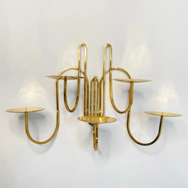 Brass Candle Holder - Five Arm