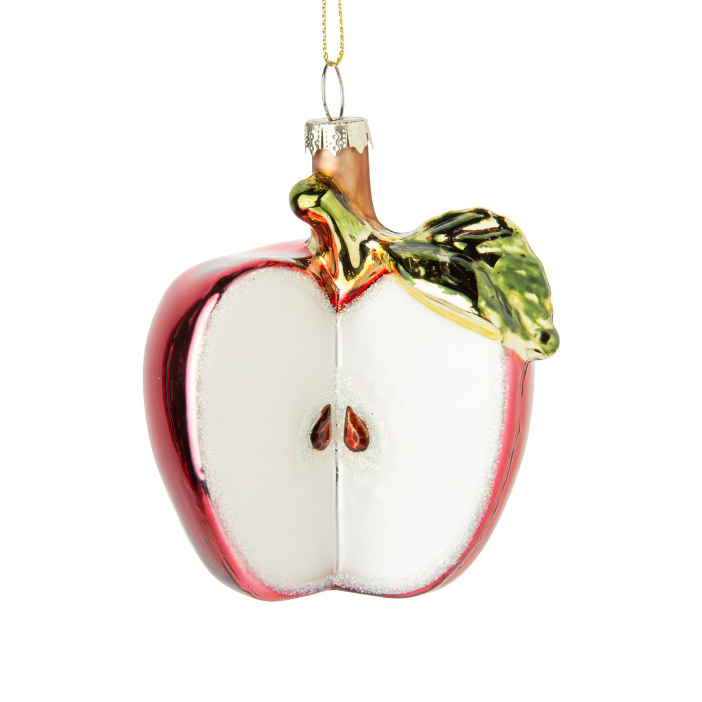 Glass Apple Ornament