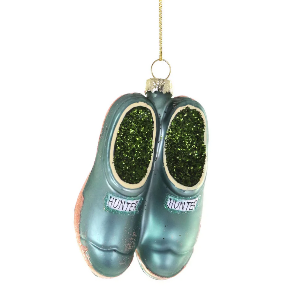 Gardners Clogs Glass Ornament