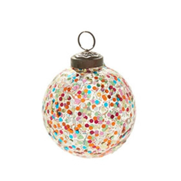 Rainbow Glitter Ornament (Two Sizes Available)