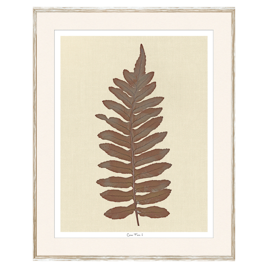 Fern Leaf I - Cocoa (Two Sizes Available)