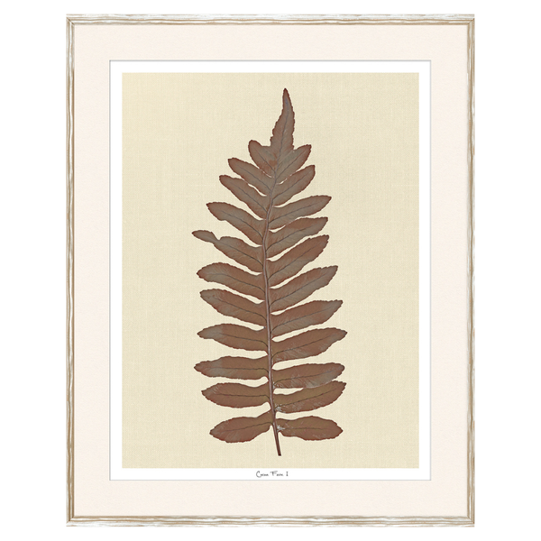 Fern Leaf I - Cocoa (Two Sizes Available)