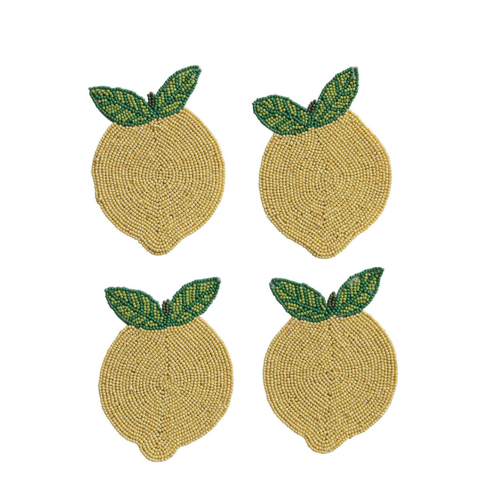 Set of 4 Lemon Coasters