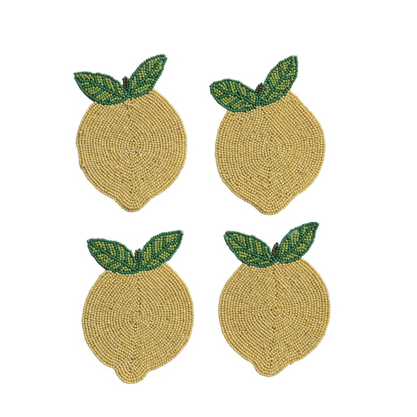 Set of 4 Lemon Coasters