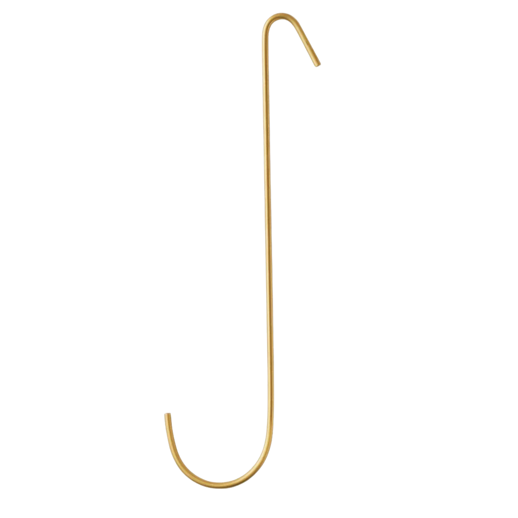 Brass J Long Hook