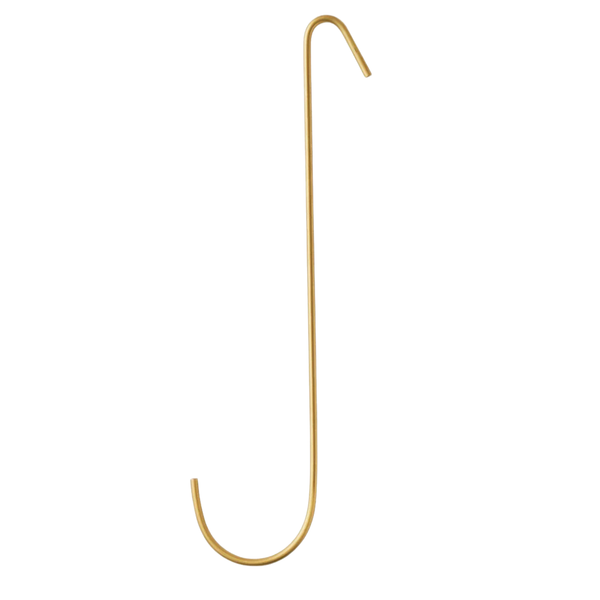 Brass J Long Hook