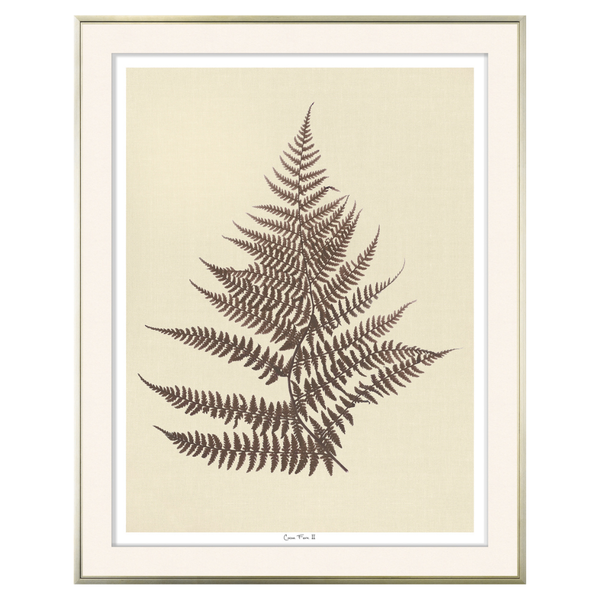 Fern Leaf II - Cocoa (Two Sizes Available)