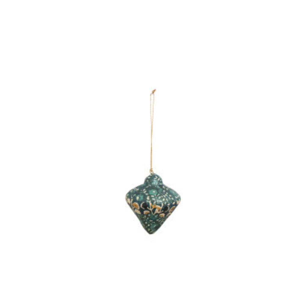 Block Printed Finial Ornaments (Eight Styles Available)