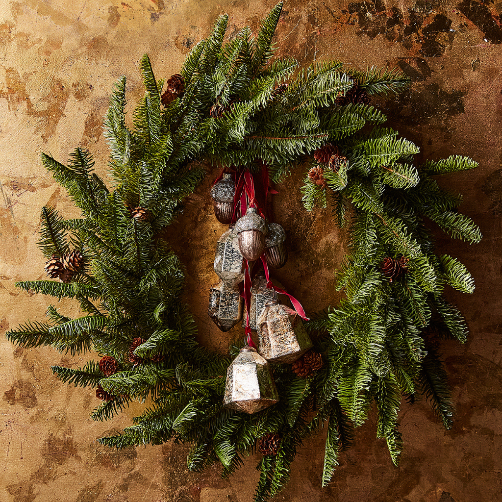 Glass Acorn Ornament