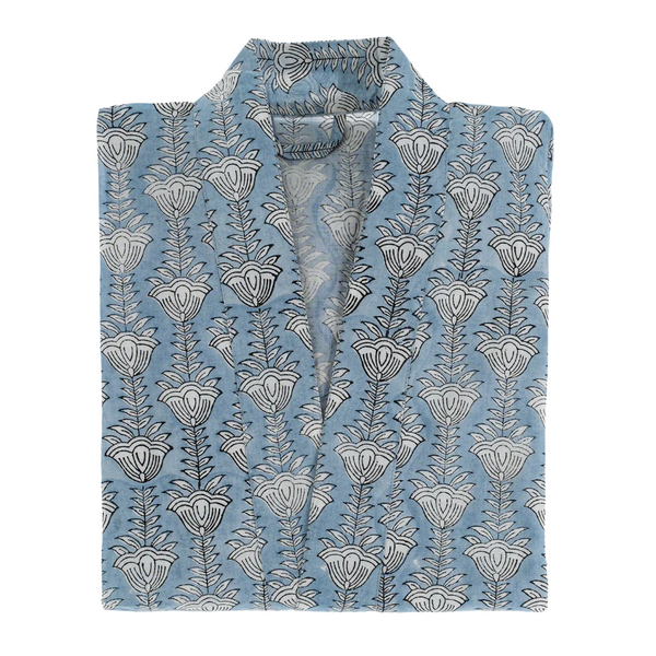 Bluebell Block Print Kimono