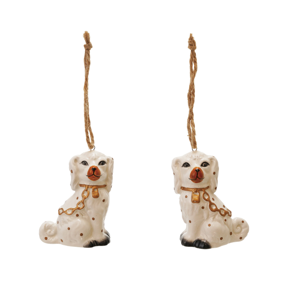 Staffordshire Dog Ornaments (Two Styles Available)