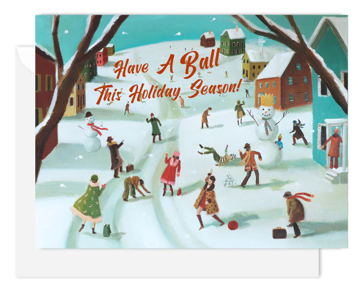 The Great Snowball Fight Card from Janet Hill Studio