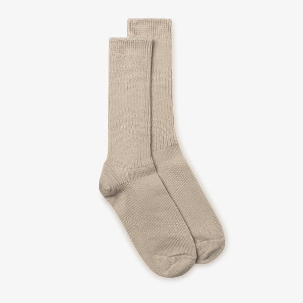 Made in Canada Merino Wool Socks - Oatmeal (Two Sizes Available)