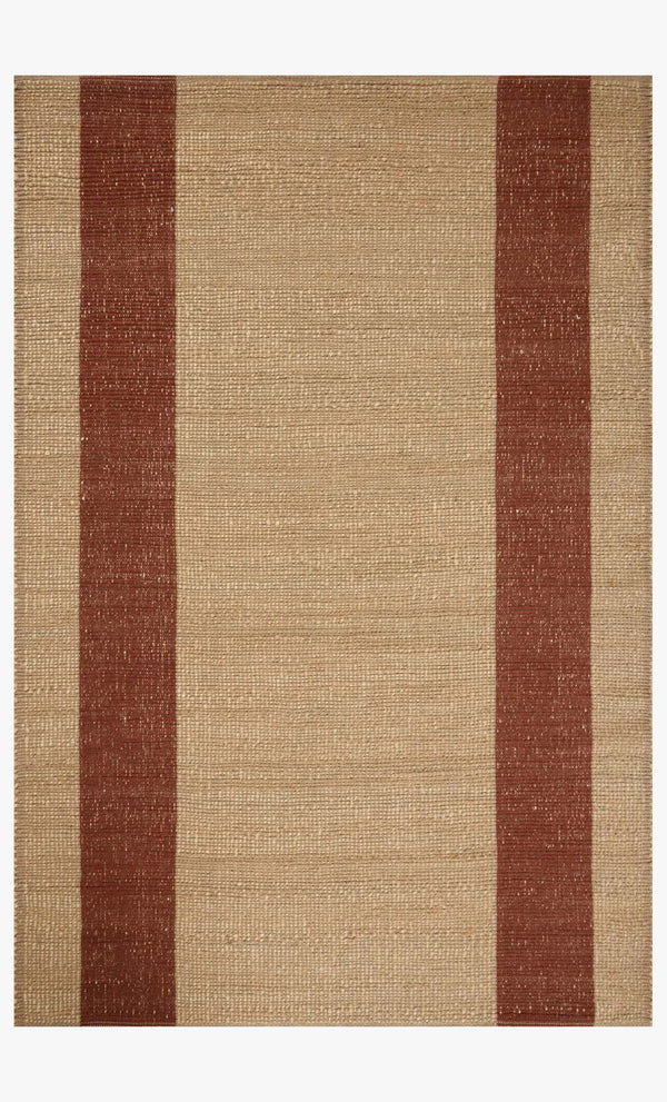 Leanne Ford x Loloi Weatherstaff Rug - Natural / Brick