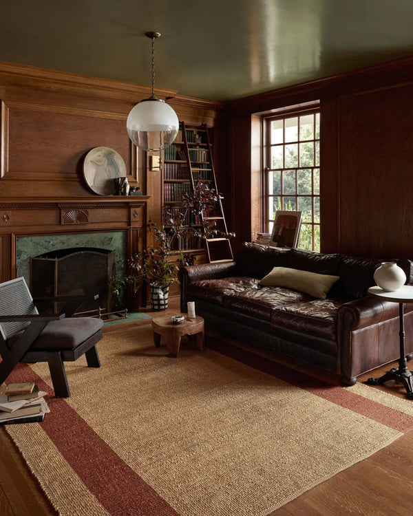 Leanne Ford x Loloi Weatherstaff Rug - Natural / Brick