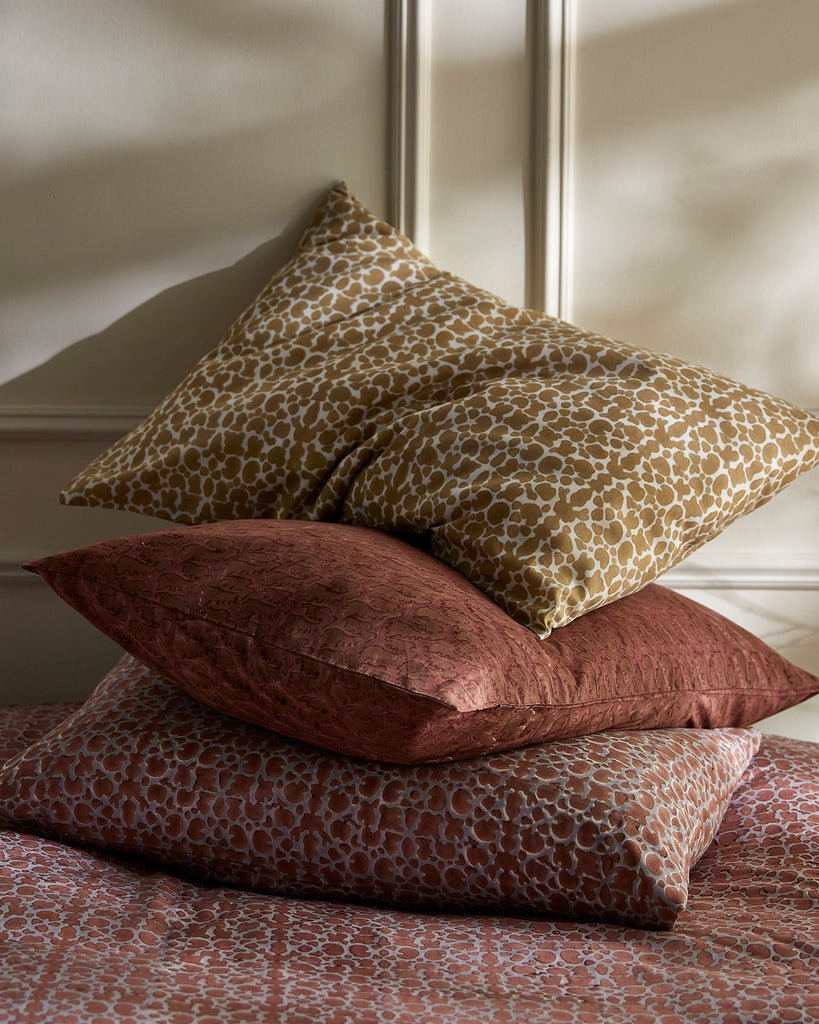 Pair of Suzani Envelope Shams - Rose (Two Sizes Available)