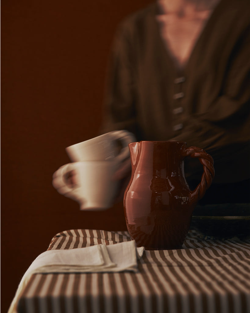 Handmade Braided Mug - Cream
