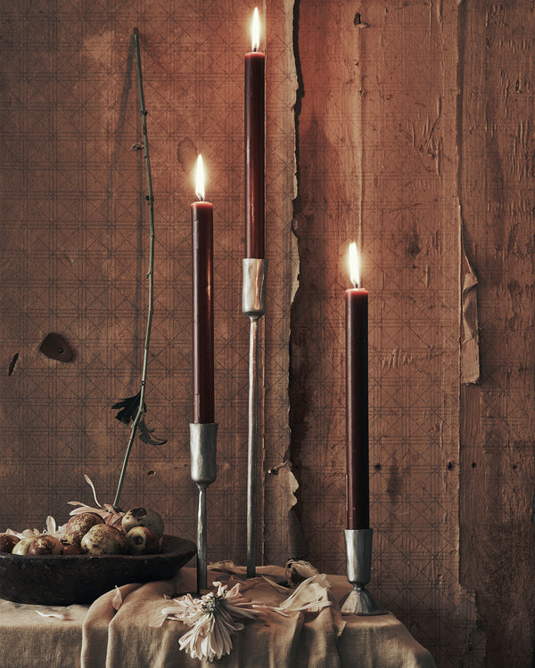Luna Silver Candlesticks - Silver (Three Sizes Available)