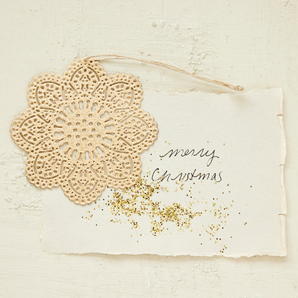 Embossed Snowflake Ornament