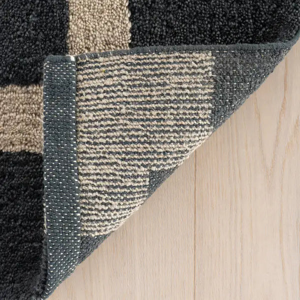 Dash & Albert - Orlina Bordered Blue Cotton Rug