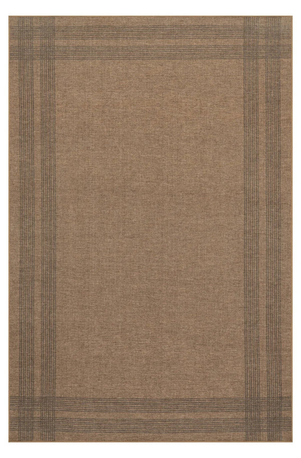 Dash & Albert - Bedford Soft Plaid Tan Machine Washable Rug