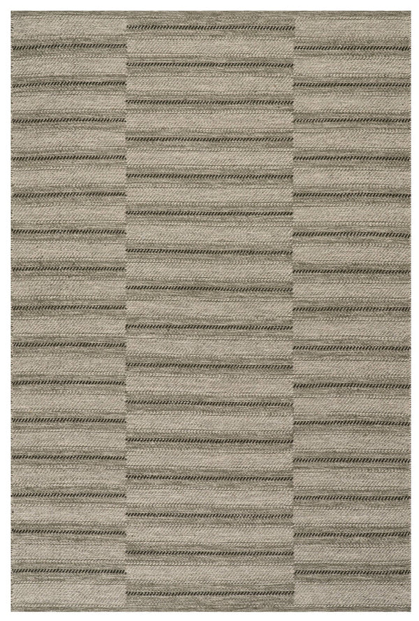 Dash & Albert - Mateo Striped Olive Wool Rug