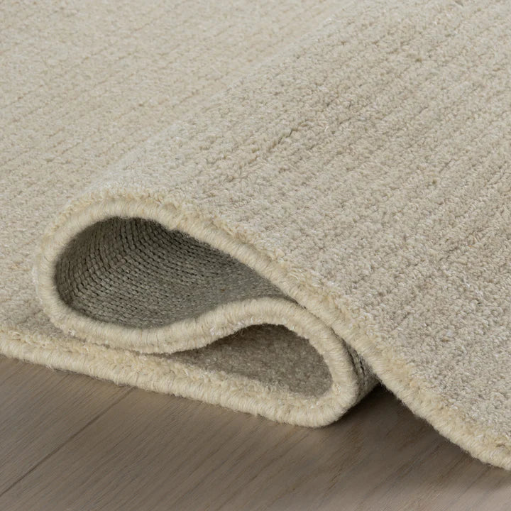 Dash & Albert - Crosby Solid Cream Wool Rug