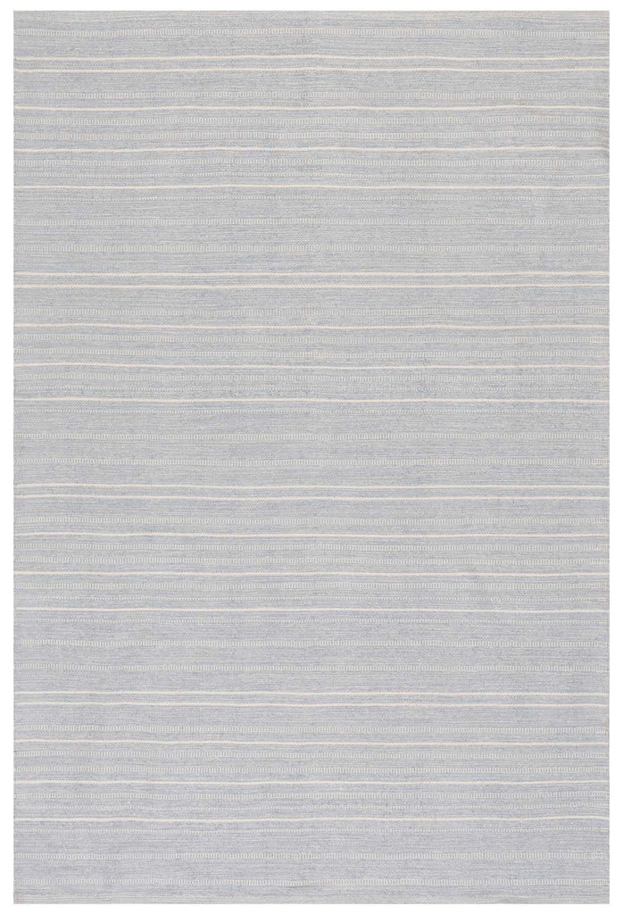 Dash & Albert - Skipper Stripe Swedish Blue Handwoven Indoor/Outdoor Rug