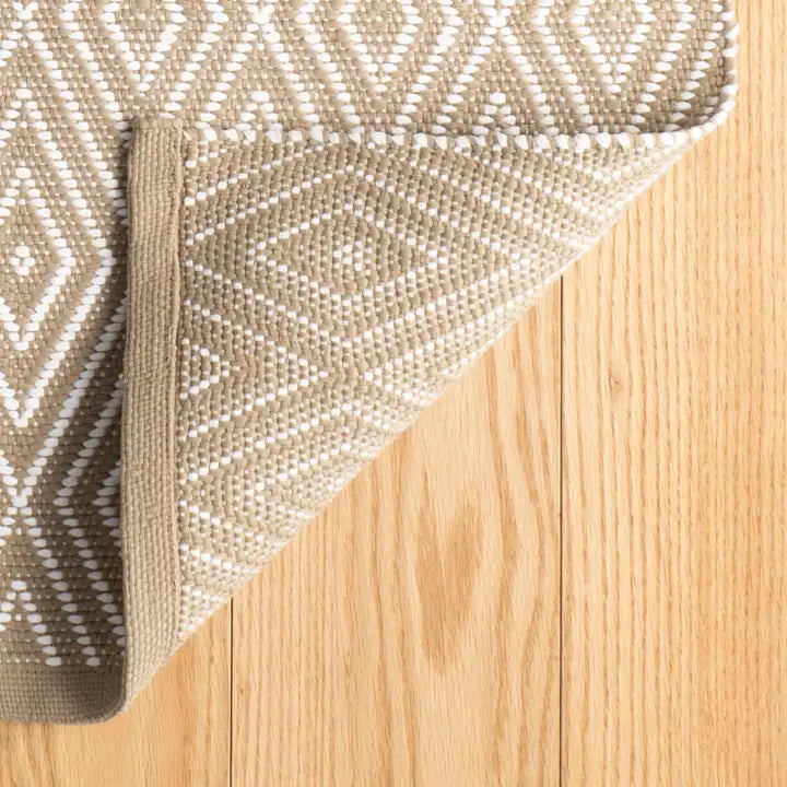 Dash & Albert - Diamond Khaki/White Handwoven Indoor/Outdoor Rug