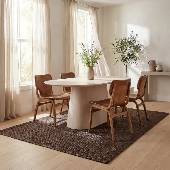 Dash & Albert - Thale Chocolate Brown Textured Handmade Jute Rug